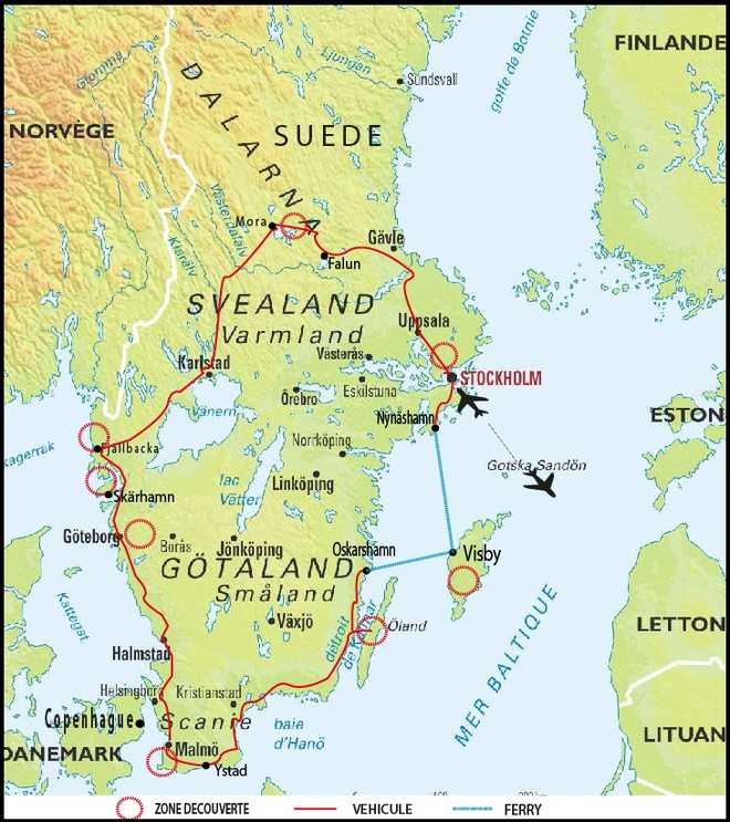 Carte Voyage Suède