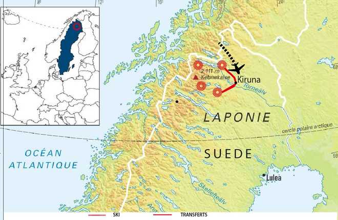 Carte Voyage Suède - © 66 Nord Carte Voyage Suède