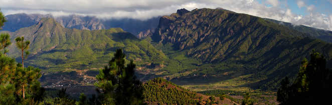 Caldera de Taburiente sur l'île de La Palma aux Canaries