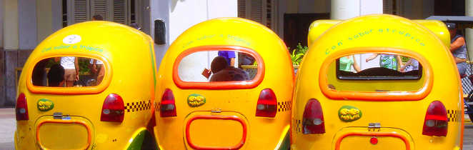 Coco taxi à la Havane
