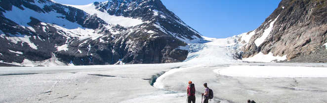 Glacier Steindalsbreen, Alpes de Lyngen, Norvège du Nord