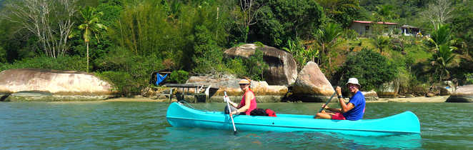 Kayak au saco do Mamangua à Paraty
