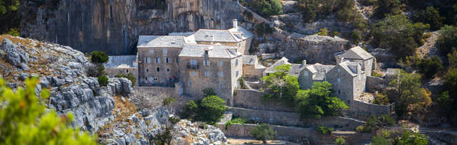 Le monastère de Blaca, Brac, Dalmatie, Croatie