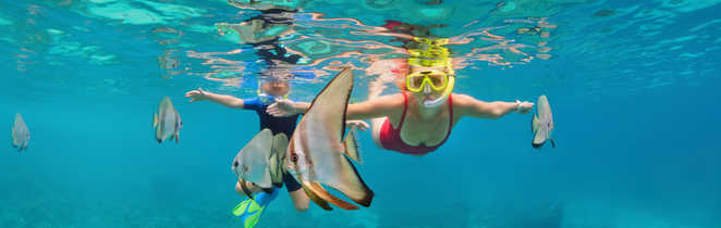 Snorkeling en famille en Indonésie