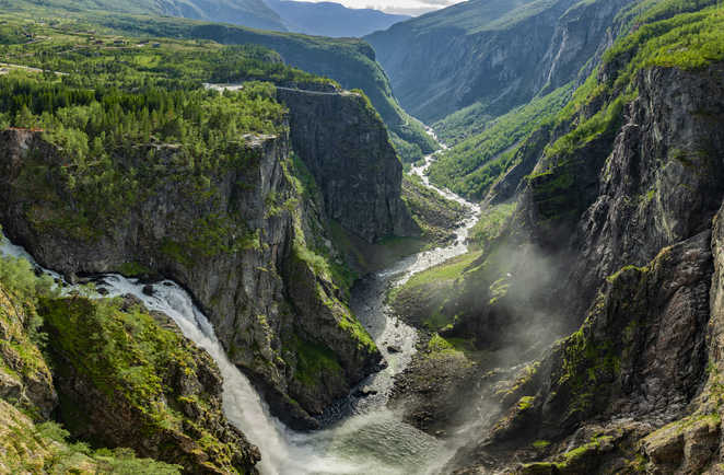 Cascade Vøringsfossen à Måbodålen Norvège