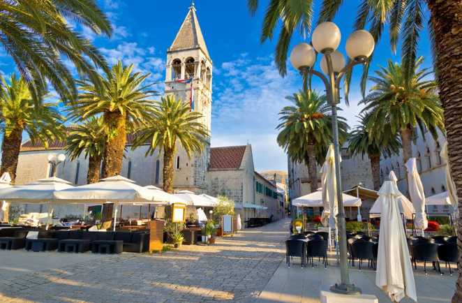 Croatie, Trogir place centrale