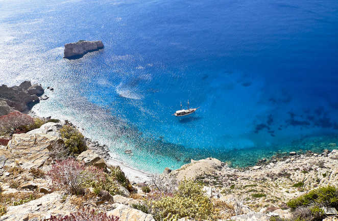 Grèce, sur l'île d'Amorgos