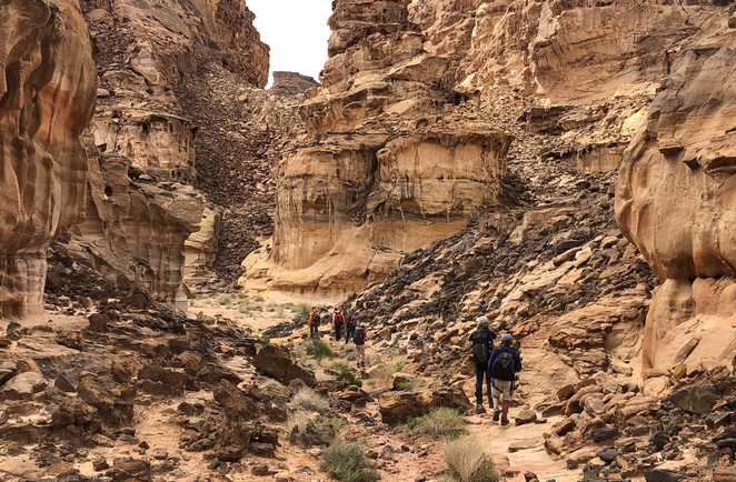 La Vallée Arc-en-Ciel, wadi Araba, Jordanie