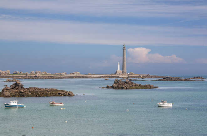 Le phare de l'Ile Vierge à Plouguerneau, Finistère, Bretagne