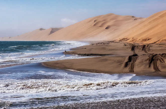 Les dunes dans l'océan, Namibie