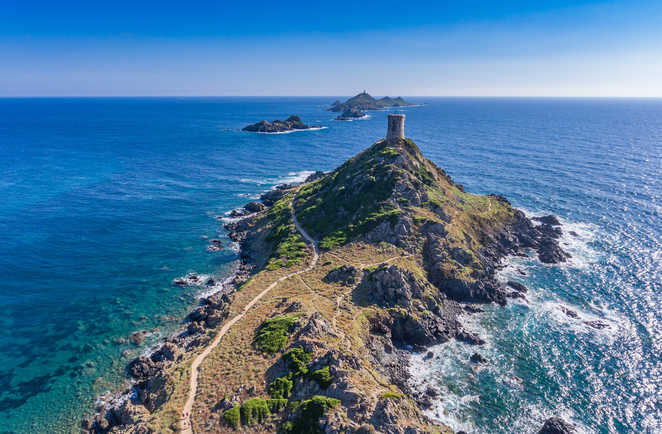 Les îles sanguinaires dans le Golfe d'Ajaccio