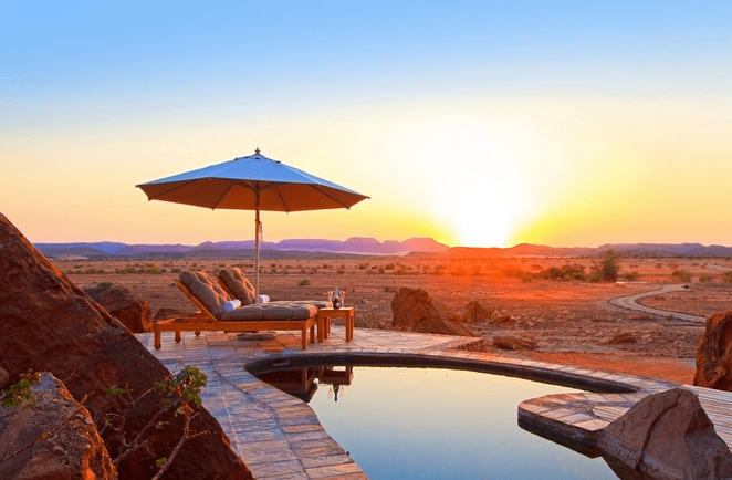 Lodge en Namibie