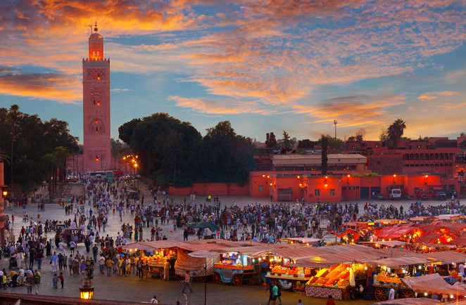 Place Jemaa El Fna, Marrakech, Maroc