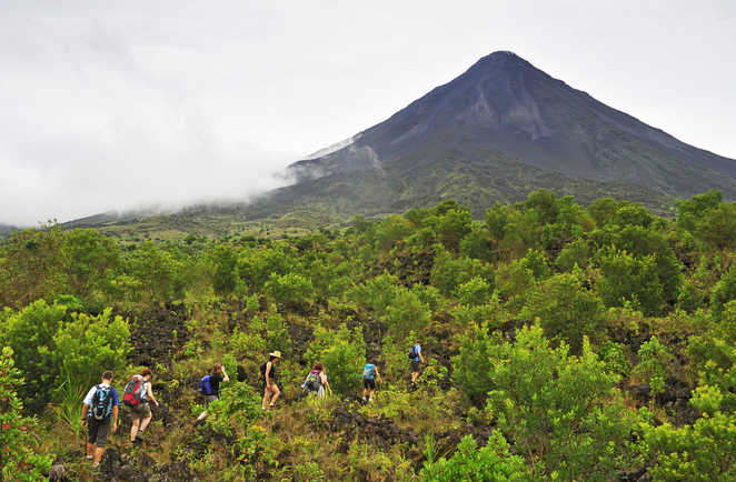 randonnée au pied du volcan Arenal