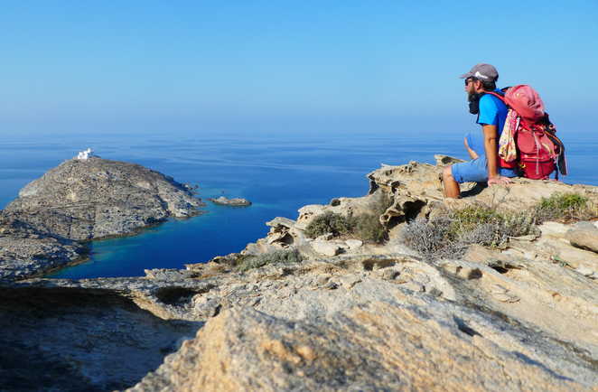 Randonnée côtière à Paros, Naoussa, Cyclades