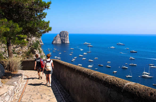 Randonnée sur l'île de Capri