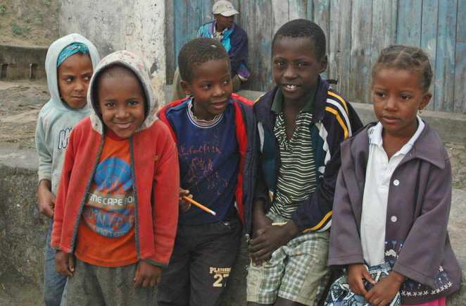 Rencontre avec des enfants au Cap Vert