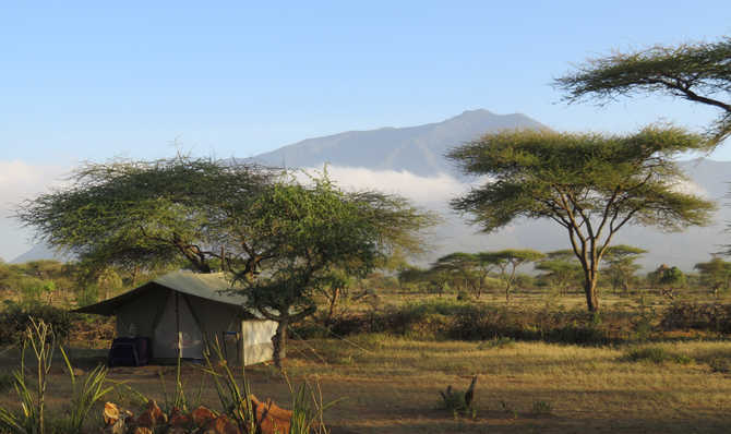 Trek - Safaris  masaï en bivouac confortable : seuls au milieu de la nature sauvage !