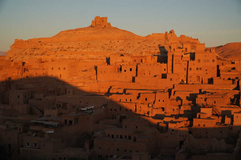 Aït Ben Haddou au levé de soleil au Maroc