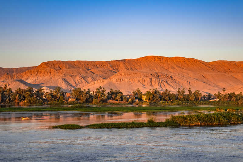 Bord du Nil en Egypte