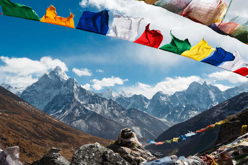 Chaine de l'Himalaya Nepal