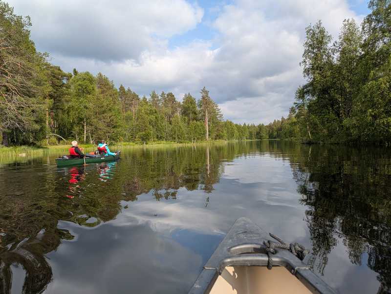 Raid canoé sur 2 jours avec bivouac en Finlande