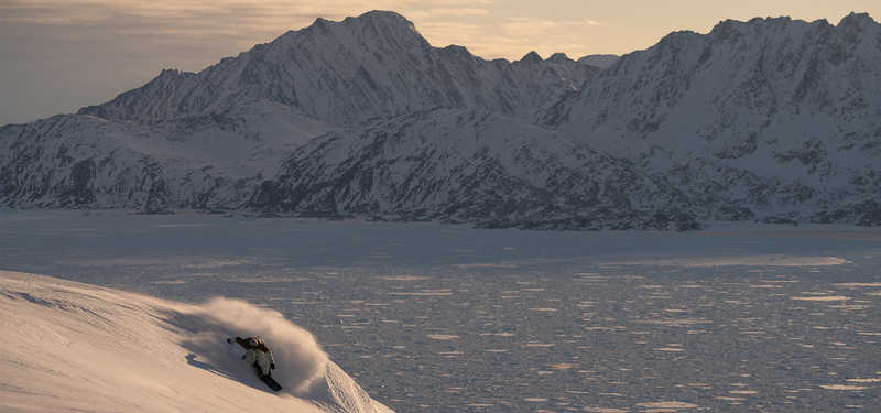 snowboard au Groenland