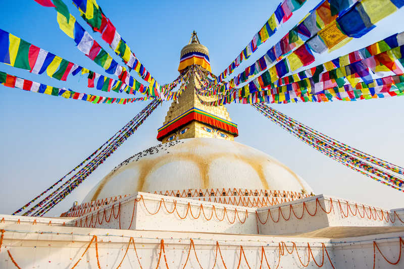 Stupa Bouddhique de Bodhnath Katmandou Nepal