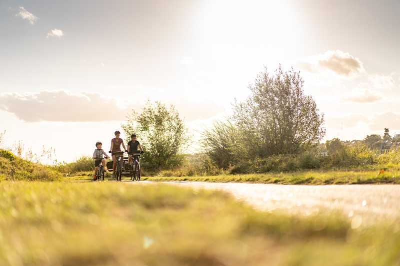Vélo en famille dans le val de Loire © Decathlon