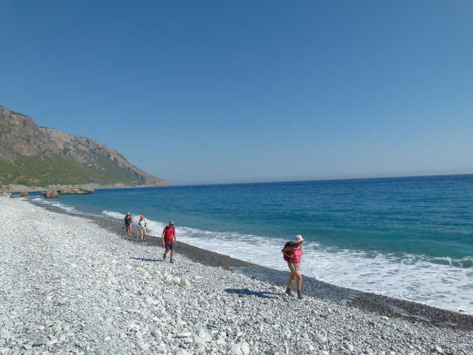 crete, randonnée entre Loutro et Agia Roumeli
