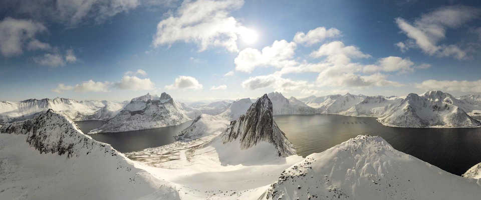 île de Senja en hiver, Norvège du Nord