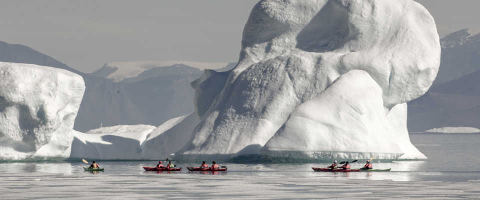 Kayak à Disko au Groenland